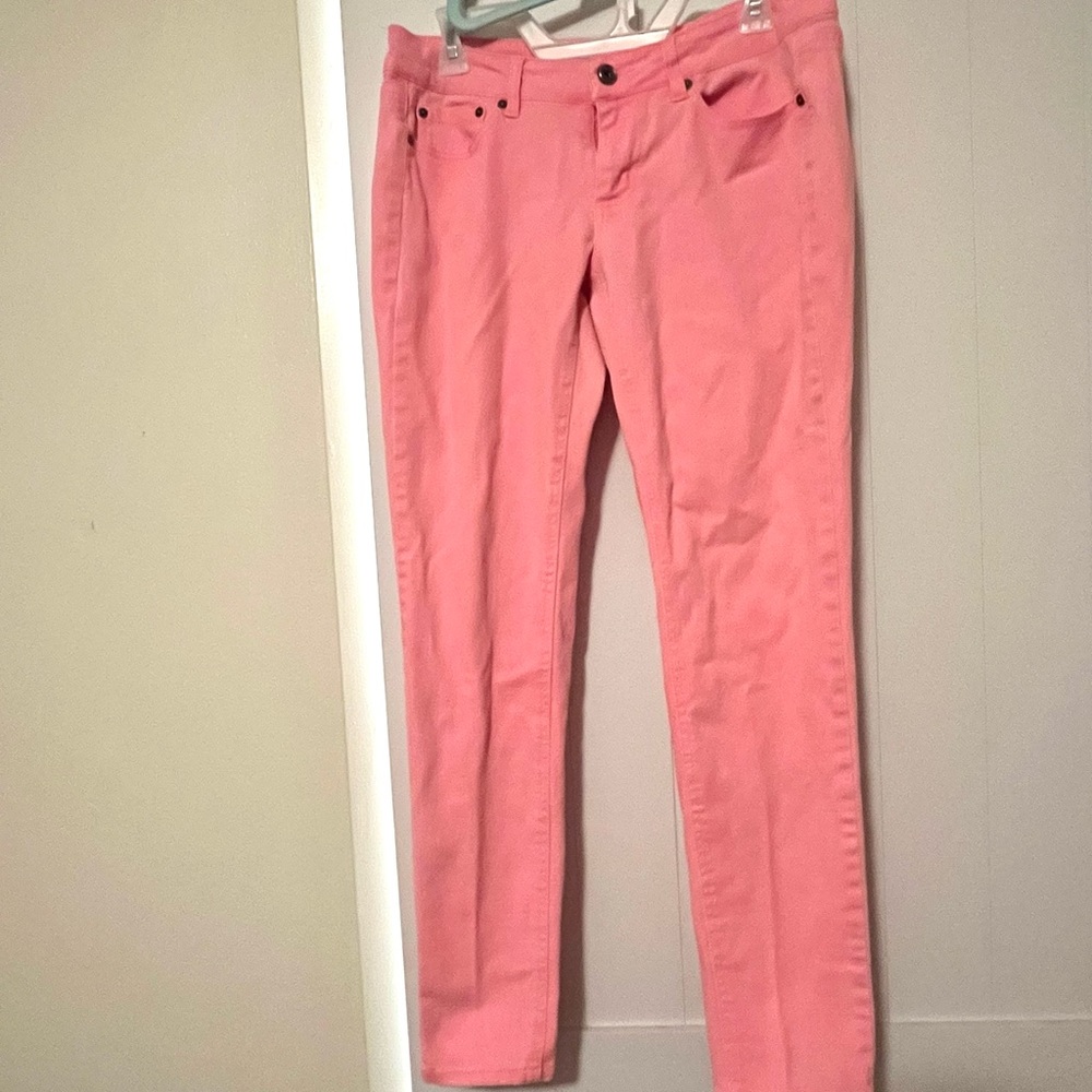 Pink Skinny Jeans with Smooth Finish